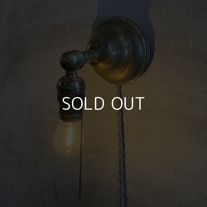 画像8: VINTAGE ANTIQUE LAMP LIGHT WALL LAMP ヴィンテージ アンティーク ライト ウォールランプ ブラケットランプ 照明 アメリカ / 壁付けランプ 真鍮 店舗什器 USA (3)