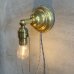 画像10: VINTAGE ANTIQUE LAMP LIGHT WALL LAMP ヴィンテージ アンティーク ライト ウォールランプ ブラケットランプ 照明 アメリカ / 壁付けランプ 真鍮 店舗什器 USA (1) (10)