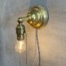 画像10: VINTAGE ANTIQUE LAMP LIGHT WALL LAMP ヴィンテージ アンティーク ライト ウォールランプ ブラケットランプ 照明 アメリカ / 壁付けランプ 真鍮 店舗什器 USA (1)