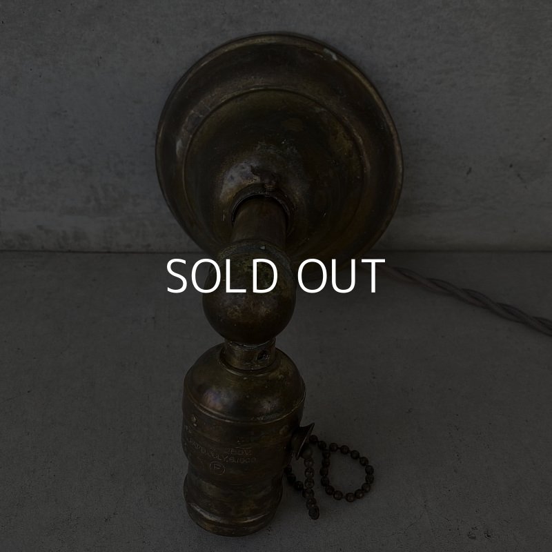 画像5: VINTAGE ANTIQUE LAMP LIGHT WALL LAMP ヴィンテージ アンティーク ライト ウォールランプ ブラケットランプ 照明 アメリカ / 壁付けランプ 真鍮 店舗什器 USA (3)