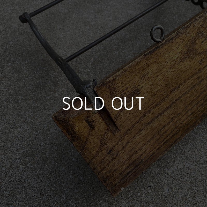 画像6: VINTAGE ANTIQUE WALL HOOK ヴィンテージ アンティーク ウォールフック / インダストリアル 壁掛けフック 木製 鉄 店舗什器 アメリカ