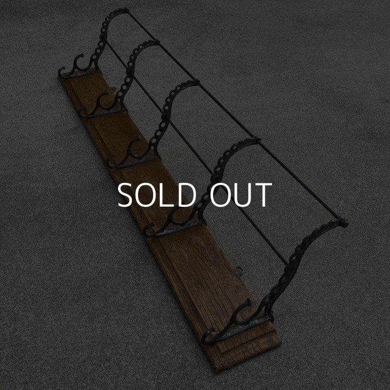 画像3: VINTAGE ANTIQUE WALL HOOK ヴィンテージ アンティーク ウォールフック / インダストリアル 壁掛けフック 木製 鉄 店舗什器 アメリカ