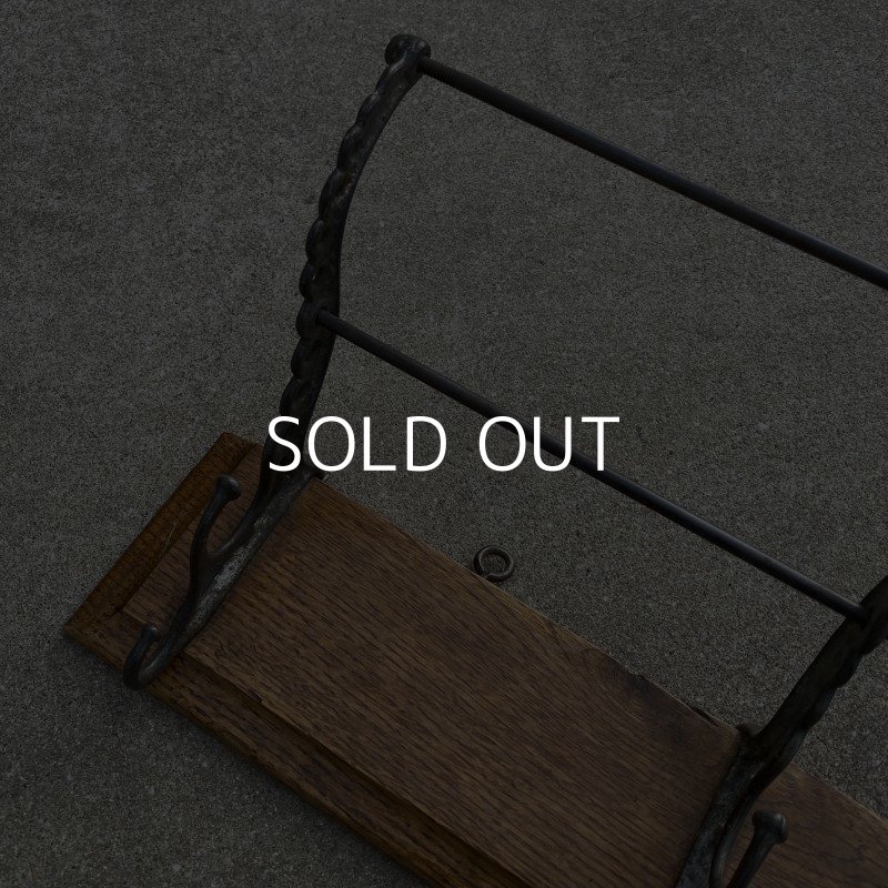 画像4: VINTAGE ANTIQUE WALL HOOK ヴィンテージ アンティーク ウォールフック / インダストリアル 壁掛けフック 木製 鉄 店舗什器 アメリカ