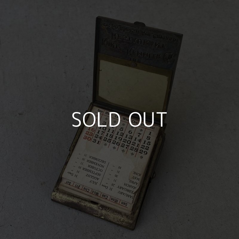 画像7: VINTAGE ANTIQUE CALENDAR CLIP ヴィンテージ アンティーク カレンダー 万年カレンダー クリップ / コレクタブル ブラス 文具 真鍮 アメリカ USA