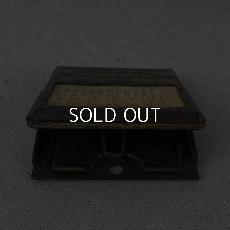 画像6: VINTAGE ANTIQUE CALENDAR CLIP ヴィンテージ アンティーク カレンダー 万年カレンダー クリップ / コレクタブル ブラス 文具 真鍮 アメリカ USA