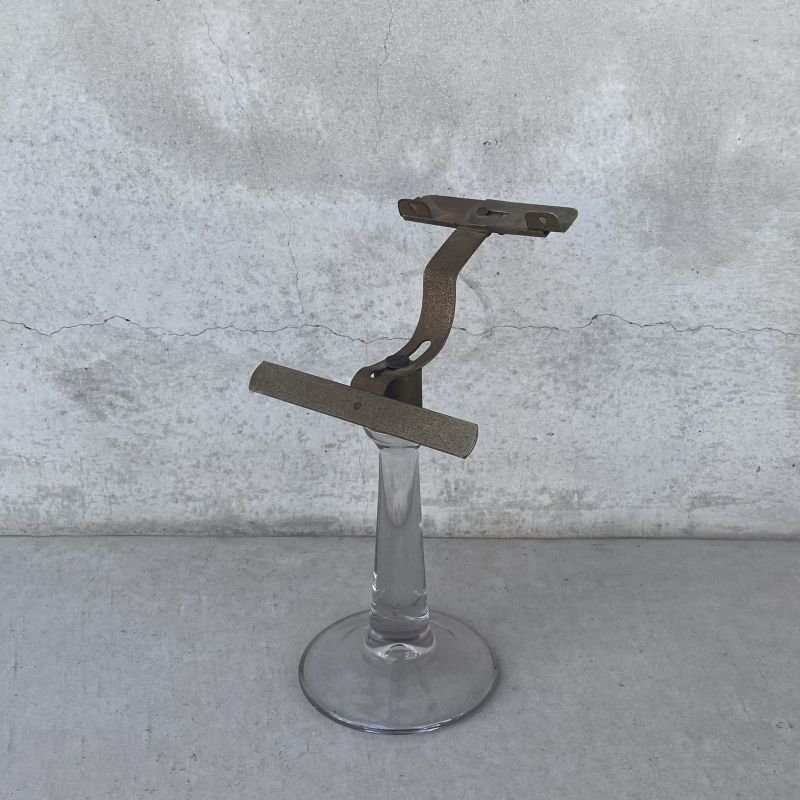 画像1: VINTAGE ANTIQUE SHOE STAND ヴィンテージ アンティーク シューズスタンド 靴立て / ディスプレイ ツール ラック ガラス 靴 靴屋 店舗備品 什器 アメリカ USA (1)