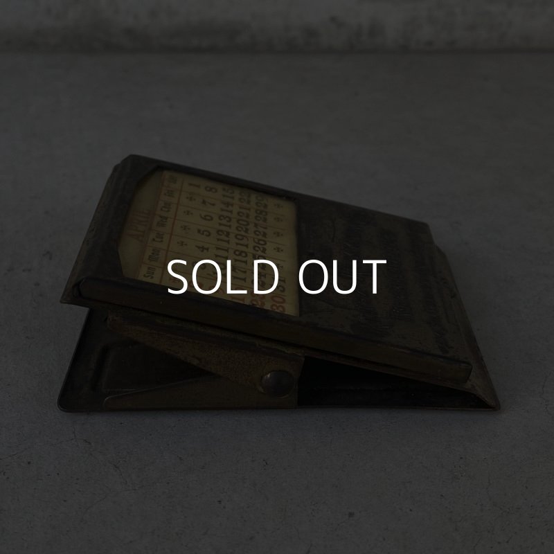 画像4: VINTAGE ANTIQUE CALENDAR CLIP ヴィンテージ アンティーク カレンダー 万年カレンダー クリップ / コレクタブル ブラス 文具 真鍮 アメリカ USA