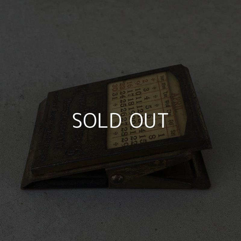 画像5: VINTAGE ANTIQUE CALENDAR CLIP ヴィンテージ アンティーク カレンダー 万年カレンダー クリップ / コレクタブル ブラス 文具 真鍮 アメリカ USA