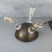 画像1: VINTAGE ANTIQUE LIGHT LAMP ヴィンテージ アンティーク 照明 ランプ ライト / コレクタブル インテリア クラスター 3灯 間接照明 ブラス 真鍮 アメリカ USA (1)