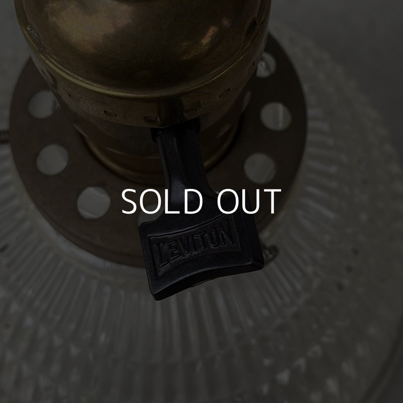 画像6: VINTAGE ANTIQUE LIGHT ヴィンテージ アンティーク 吊り下げライト アメリカ / ライト ペンダントライト ガラスシェード 天井照明 LEVITON USA