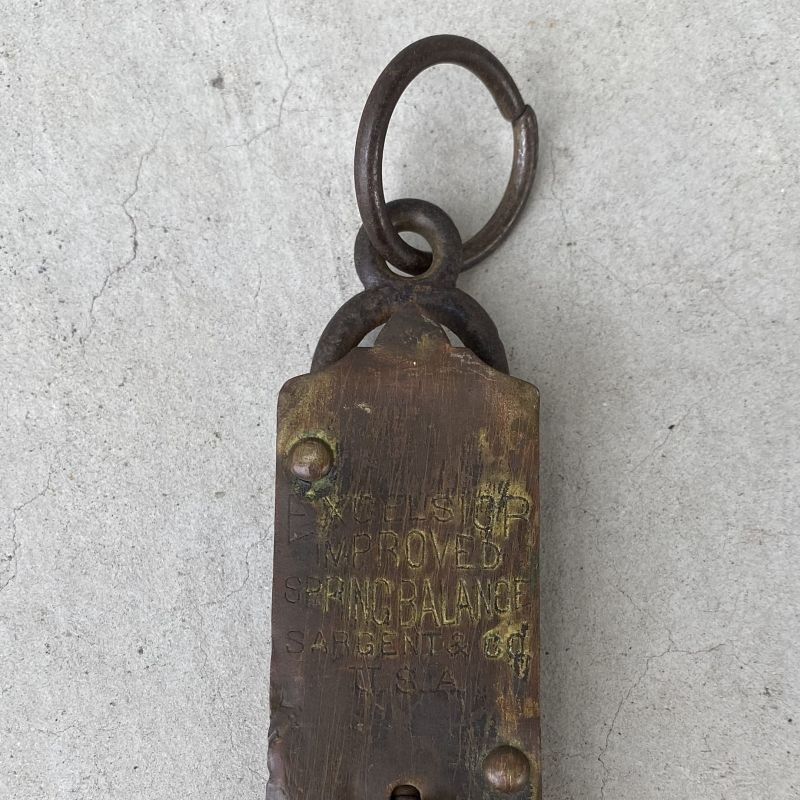 画像4: VINTAGE ANTIQUE WEIGHING SCALE SARGENT & CO ヴィンテージ アンティーク スケール アメリカ / インダストリアル 量り 吊り下げ 秤 店舗什器 USA