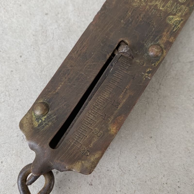 画像5: VINTAGE ANTIQUE WEIGHING SCALE SARGENT & CO ヴィンテージ アンティーク スケール アメリカ / インダストリアル 量り 吊り下げ 秤 店舗什器 USA