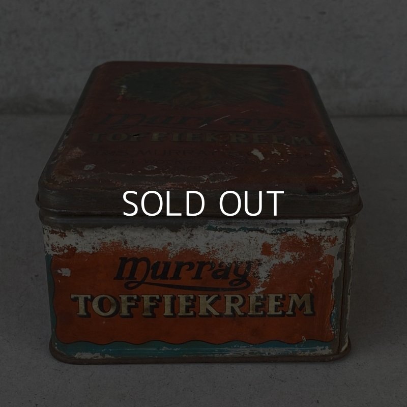 画像2: VINTAGE ANTIQUE MURRAY’S TOFFIEKREEM TIN CAN ヴィンテージ アンティーク ティン 缶 / アドバタイジング 小物入れ 菓子入れ 箱  収納 雑貨 イギリス 