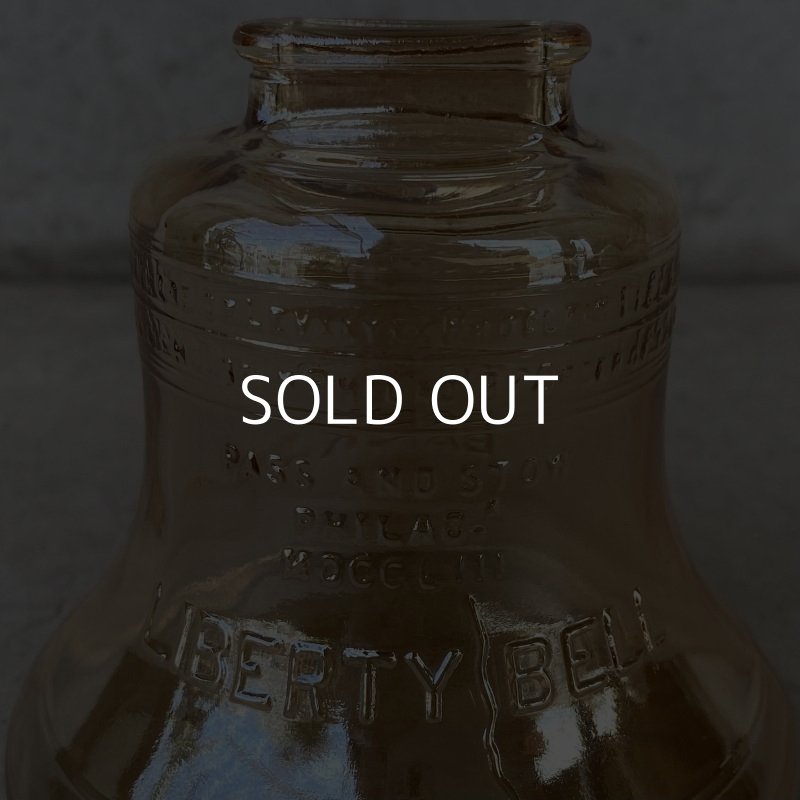 画像7: VINTAGE ANTIQUE LIBERTY BELL PIGGY BANK ヴィンテージ アンティーク リバティーベル 自由の鐘 貯金箱 / コレクタブル オブジェ アメリカ独立記念 ガラス 雑貨 (1)