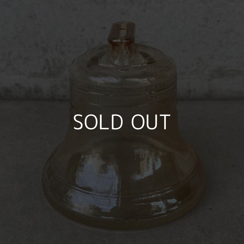 画像4: VINTAGE ANTIQUE LIBERTY BELL PIGGY BANK ヴィンテージ アンティーク リバティーベル 自由の鐘 貯金箱 / コレクタブル オブジェ アメリカ独立記念 ガラス 雑貨 (3)