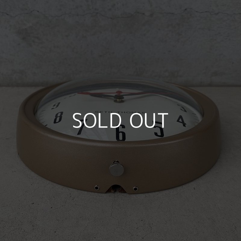 画像3: VINTAGE ANTIQUE SETH THOMAS WALL CLOCK ヴィンテージ アンティーク セストーマス ウォールクロック 壁掛け時計 アメリカ / インダストリアル スクールクロック 小 丸型 店舗什器 USA