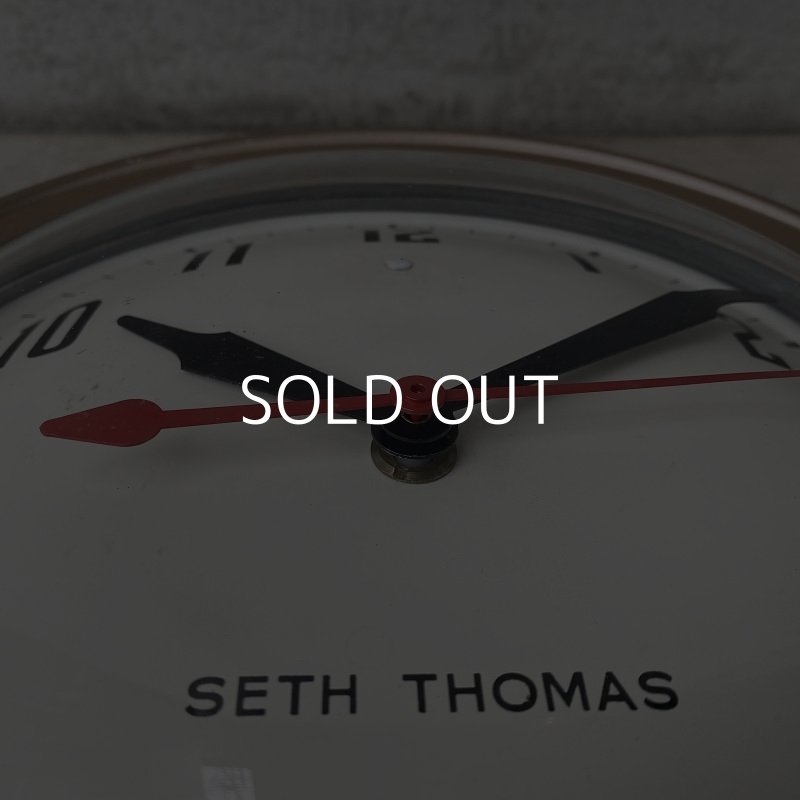 画像7: VINTAGE ANTIQUE SETH THOMAS WALL CLOCK ヴィンテージ アンティーク セストーマス ウォールクロック 壁掛け時計 アメリカ / インダストリアル スクールクロック 小 丸型 店舗什器 USA