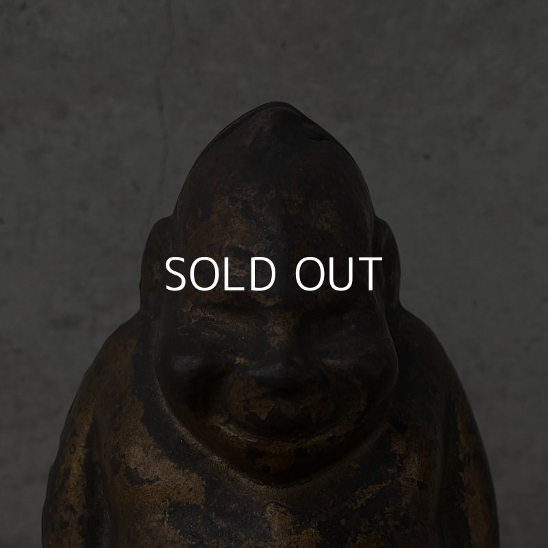 画像7: VINTAGE ANTIQUE BILLIKEN ヴィンテージ アンティーク ビリケン コインバンク / アメリカ コレクタブル 貯金箱 オブジェ キャストアイアン 鋳物 置物 雑貨 (3)