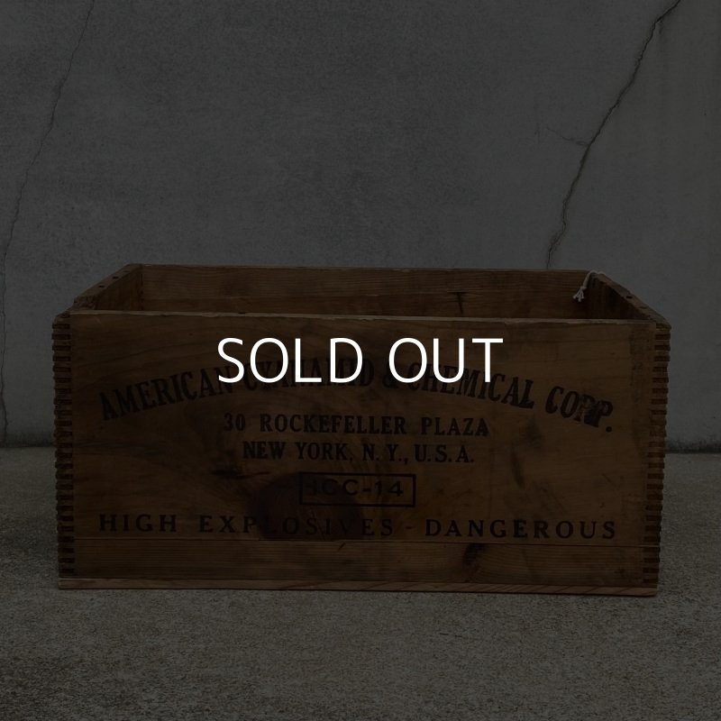 画像5: VINTAGE ANTIQUE WOODEN BOX CRATE AMERICAN CYANAMID ヴィンテージ アンティーク ウッドボックス 木箱 / インダストリアル ケース ガレージ 収納 店舗什器 アメリカ USA