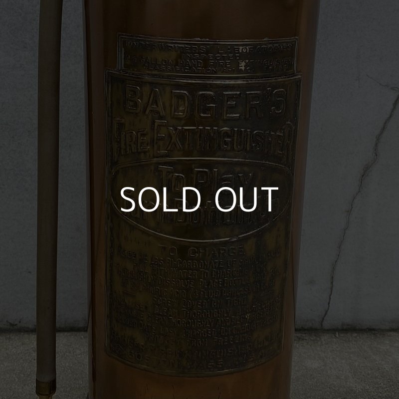 画像7: VINTAGE ANTIQUE BADGER'S FIRE EXTINGUISHER ヴィンテージ アンティーク 消火器 / インダストリアル オブジェ ディスプレイ ガレージ 店舗什器 アメリカ USA