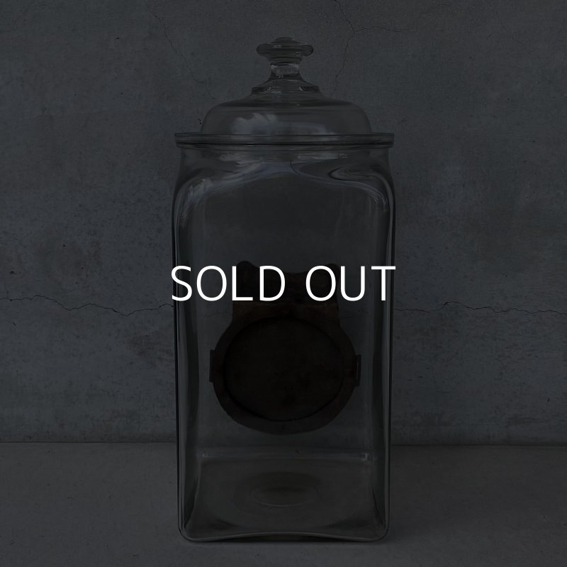 画像3: VINTAGE ANTIQUE JAR NUTS ヴィンテージ アンティーク  ガラス 瓶 ナッツ アメリカ / ディスプレイ ケース 陳列 豆 お菓子 店舗什器 USA