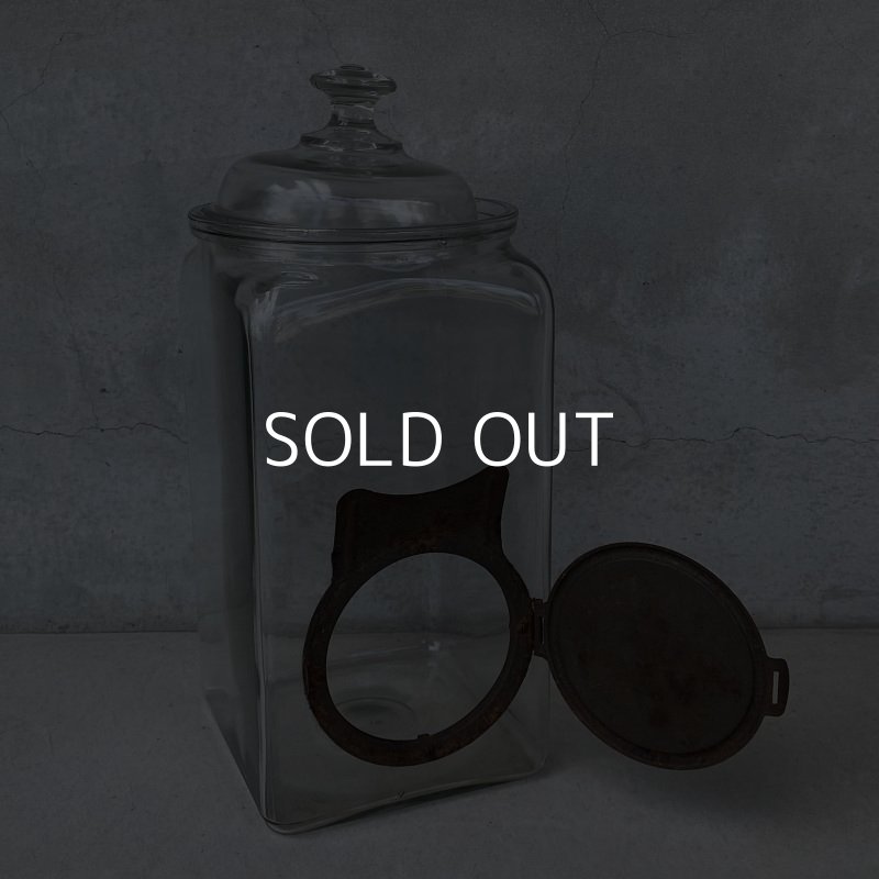 画像7: VINTAGE ANTIQUE JAR NUTS ヴィンテージ アンティーク  ガラス 瓶 ナッツ アメリカ / ディスプレイ ケース 陳列 豆 お菓子 店舗什器 USA