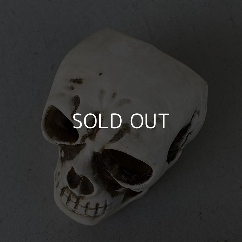 画像6: VINTAGE SKULL ASHTRAY ヴィンテージ スカル 灰皿 / 陶器 ドクロ メガネ 眼鏡 オブジェ 置物 JAPAN 日本製 (3)