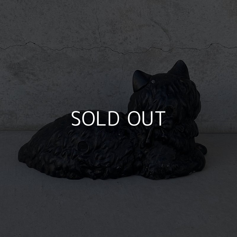 画像2: VINTAGE ANTIQUE CAT DOOR STOPPER ヴィンテージ アンティーク 猫 ドアストッパー / コレクタブル オブジェ キャストアイアン 鋳物 置物 動物 店舗什器 アメリカ