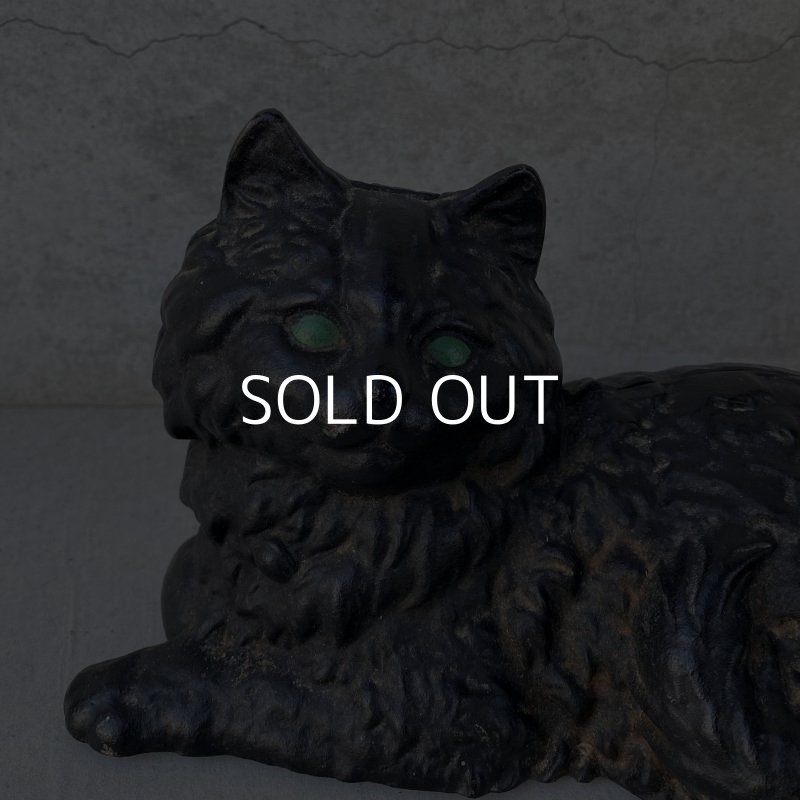 画像7: VINTAGE ANTIQUE CAT DOOR STOPPER ヴィンテージ アンティーク 猫 ドアストッパー / コレクタブル オブジェ キャストアイアン 鋳物 置物 動物 店舗什器 アメリカ