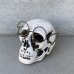 画像1: VINTAGE SKULL ASHTRAY ヴィンテージ スカル 灰皿 / 陶器 ドクロ メガネ 眼鏡 オブジェ 置物 JAPAN 日本製 (2) (1)