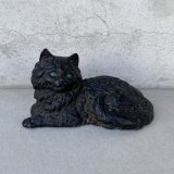 VINTAGE ANTIQUE CAT DOOR STOPPER ヴィンテージ アンティーク 猫 ドアストッパー / コレクタブル オブジェ キャストアイアン 鋳物 置物 動物 店舗什器 アメリカ 