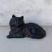 画像1: VINTAGE ANTIQUE CAT DOOR STOPPER ヴィンテージ アンティーク 猫 ドアストッパー / コレクタブル オブジェ キャストアイアン 鋳物 置物 動物 店舗什器 アメリカ  (1)
