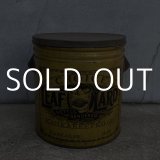 VINTAGE ANTIQUE TIN CAN LEAF LARD ヴィンテージ アンティーク ラード 缶 / アドバタイジング オイル インダストリアル ガレージ ディスプレイ 収納 店舗什器 アメリカ