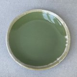 VINTAGE ANTIQUE HULL TABLEWARE ヴィンテージ アンティーク ハル ポタリー アボカド グリーン プレート 皿 陶器 / アメリカ  トレー 食器 緑色 USA   