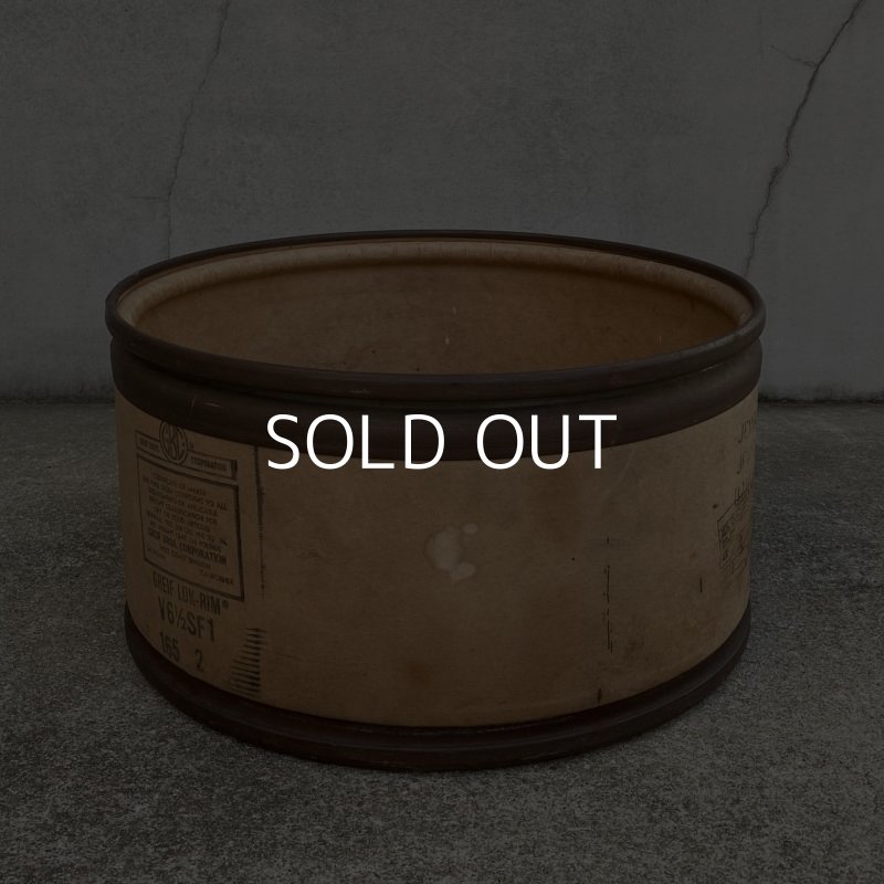 画像4: VINTAGE ANTIQUE GREIF BROS.CO FIBER DRUM ヴィンテージ アンティーク ファイバー ドラム / インダストリアル ケース 箱 収納 丸型 ガレージ 店舗什器 工業用 アメリカ