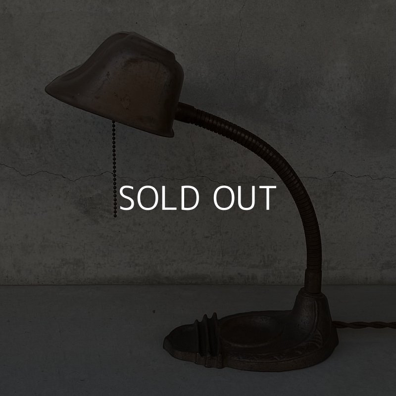 画像4: VINTAGE ANTIQUE DESK LAMP  STAND LIGHT RICHTER METALCRAFT CO ヴィンテージ アンティーク デスクランプ デスクライト スタンドライト 卓上ライト アメリカ / インダストリアル グースネック 照明 アイアン 鉄 USA