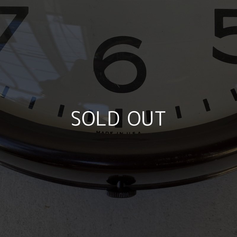 画像8: VINTAGE ANTIQUE GENERAL ELECTRIC GE WALL CLOCK ヴィンテージ アンティーク ゼネラルエレクトリック ウォールクロック 壁掛け時計 アメリカ / インダストリアル スクールクロック ブラウン 茶色 店舗什器 USA