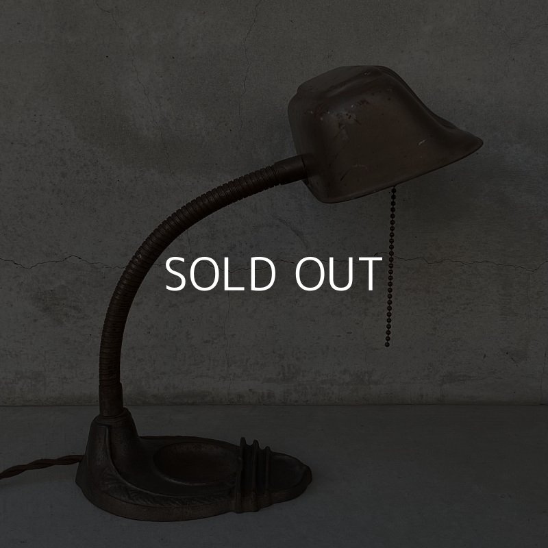 画像3: VINTAGE ANTIQUE DESK LAMP  STAND LIGHT RICHTER METALCRAFT CO ヴィンテージ アンティーク デスクランプ デスクライト スタンドライト 卓上ライト アメリカ / インダストリアル グースネック 照明 アイアン 鉄 USA