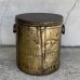 画像2: VINTAGE ANTIQUE TIN CAN LARD CAN ヴィンテージ アンティーク ラード 缶 / アドバタイジング オイル インダストリアル ガレージ ディスプレイ 収納 丸型 店舗什器 アメリカ (2)