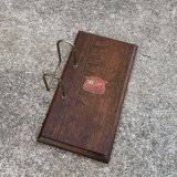 VINTAGE ANTIQUE INDEX BOOK ヴィンテージ アンティーク ファイル ボード アメリカ / 文房具 台帳ブック 木製 オーク材 雑貨 USA