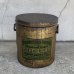 画像1: VINTAGE ANTIQUE TIN CAN LARD CAN ヴィンテージ アンティーク ラード 缶 / アドバタイジング オイル インダストリアル ガレージ ディスプレイ 収納 丸型 店舗什器 アメリカ (1)