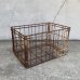 画像1: VINTAGE ANTIQUE WIRE BASKET ヴィンテージ アンティーク ワイヤーバスケット メタルボックス かご / インダストリアル ガレージ アイアン 収納 什器 ケース アメリカ USA (2) (1)