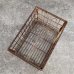 画像4: VINTAGE ANTIQUE WIRE BASKET ヴィンテージ アンティーク ワイヤーバスケット メタルボックス かご / インダストリアル ガレージ アイアン 収納 什器 ケース アメリカ USA (2)