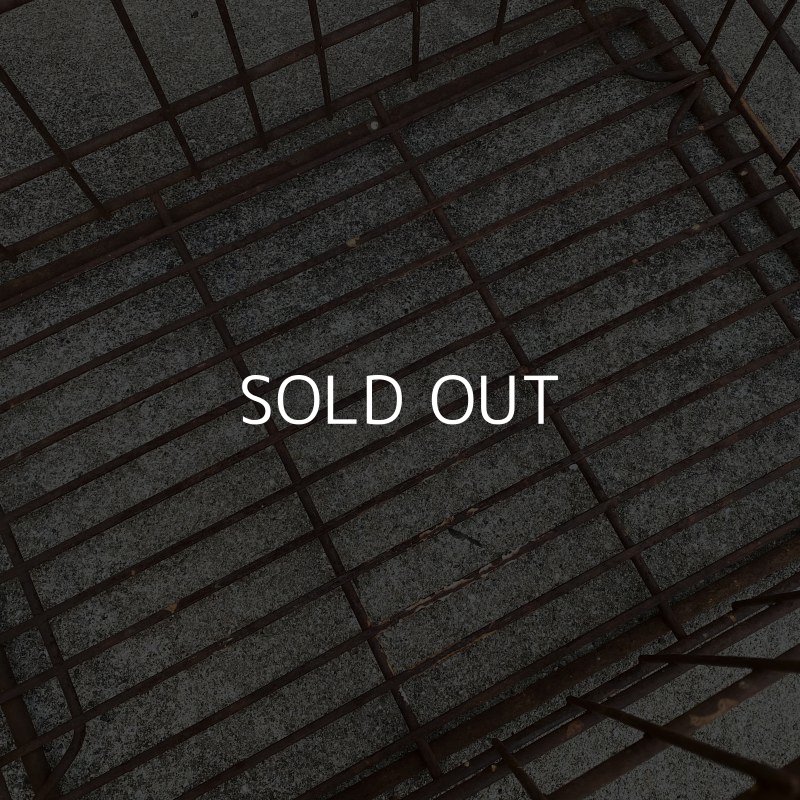 画像9: VINTAGE ANTIQUE WIRE BASKET ヴィンテージ アンティーク ワイヤーバスケット メタルボックス かご / インダストリアル ガレージ アイアン 収納 什器 ケース アメリカ USA (1)