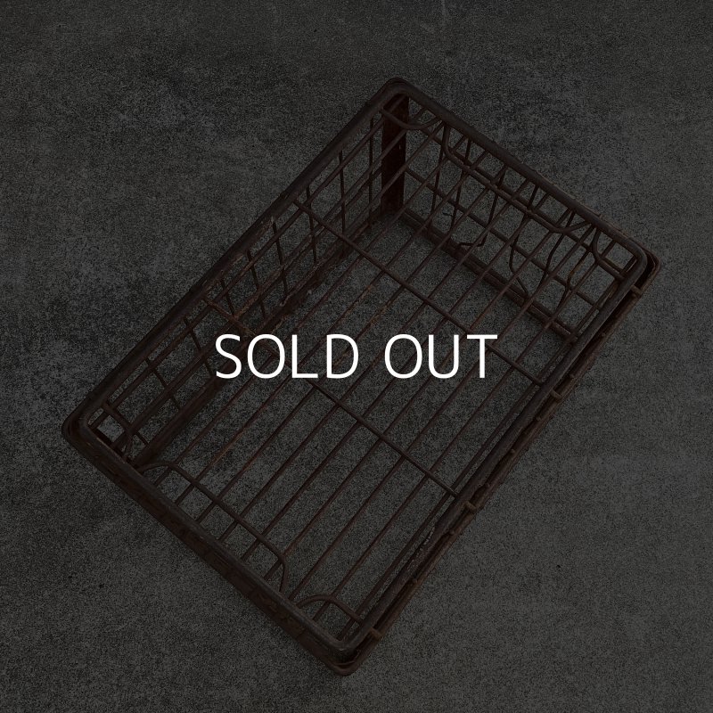 画像5: VINTAGE ANTIQUE WIRE BASKET ヴィンテージ アンティーク ワイヤーバスケット メタルボックス かご / インダストリアル ガレージ アイアン 収納 什器 ケース アメリカ USA (1)