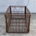 画像3: VINTAGE ANTIQUE WIRE BASKET ヴィンテージ アンティーク ワイヤーバスケット メタルボックス かご / インダストリアル ガレージ アイアン 収納 什器 ケース アメリカ USA (1)