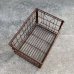 画像4: VINTAGE ANTIQUE WIRE BASKET ヴィンテージ アンティーク ワイヤーバスケット メタルボックス かご / インダストリアル ガレージ アイアン 収納 什器 ケース アメリカ USA (1)