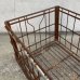 画像8: VINTAGE ANTIQUE WIRE BASKET ヴィンテージ アンティーク ワイヤーバスケット メタルボックス かご / インダストリアル ガレージ アイアン 収納 什器 ケース アメリカ USA (2)