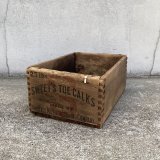 VINTAGE ANTIQUE WOOD CRATE WOODEN BOX SWEET'S TOE CALKS ヴィンテージ アンティーク ウッドボックス 木箱 / インダストリアル コレクタブル 収納 ケース 店舗什器 アメリカ USA 