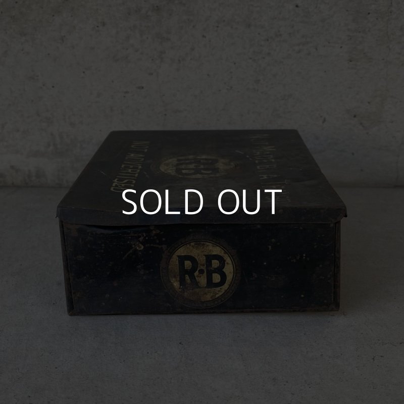 画像4: VINTAGE ANTIQUE R・B CIGAR TOBACCO TIN CAN ヴィンテージ アンティーク 葉巻 煙草 ティン 缶 アメリカ / アドバタイジング コレクタブル たばこ 喫煙具 小物入れ 収納 雑貨 USA 